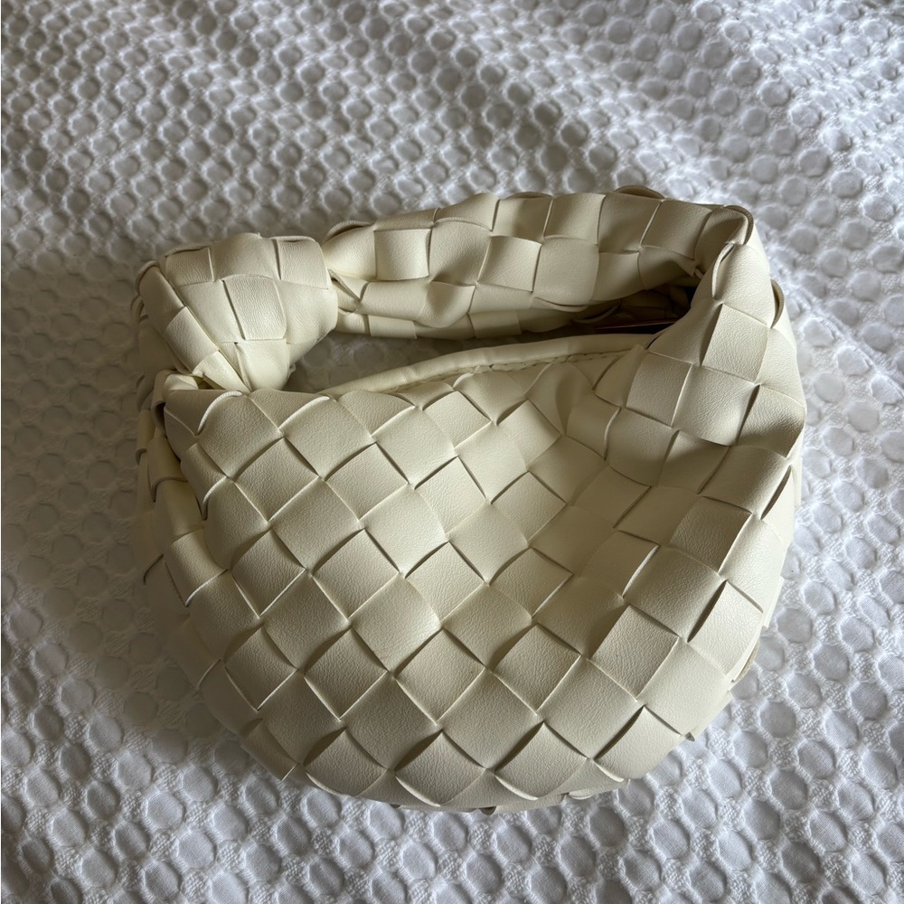 Cream Woven Women's Bag